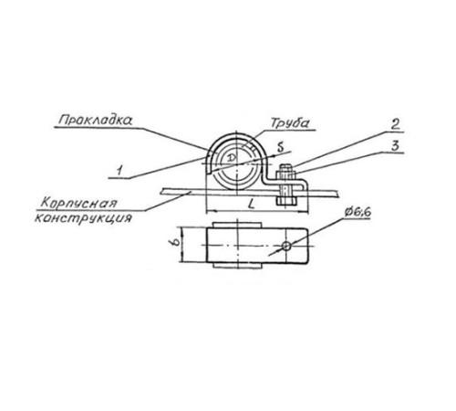 Подвески судовых трубопроводов Тип 6 в Новополоцке