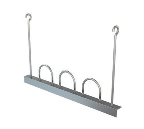 Подвески трех труб на опорном уголке в Новополоцке