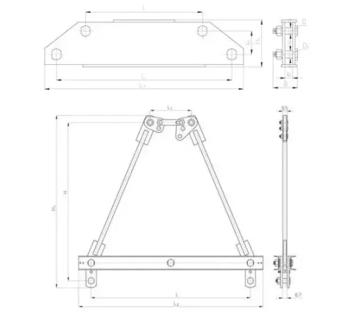 Коромысла типа 2КД2 в Новополоцке для воздушных ЛЭП