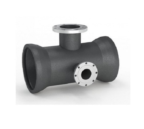 Тройники раструб-фланец с пожарной подставкой чугунные в Новополоцке