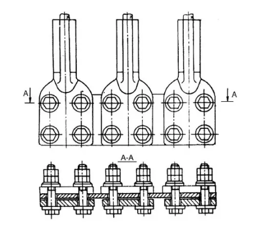Аппаратные зажимы типа 3А4А в Новополоцке для ЛЭП