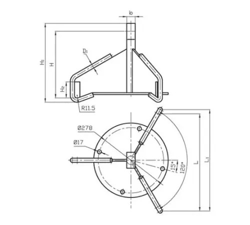 Коромысла лучевые типа КУ для ЛЭП в Новополоцке