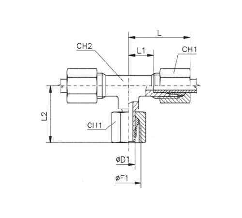 Тройники соединители (ш-г-ш) TN120 в Новополоцке с доставкой