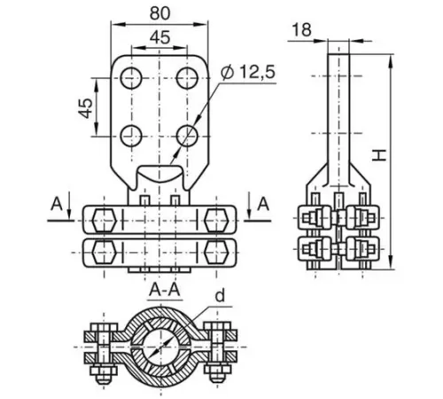 Аппаратные зажимы АШМ в Новополоцке для ЛЭП