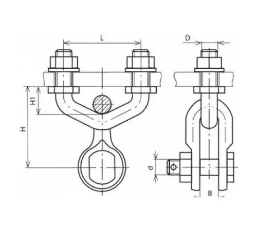 Узлы крепления типа КГП для ЛЭП в Новополоцке