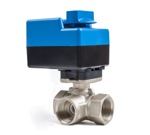 Трехходовые шаровые муфтовые краны с приводом в Новополоцке