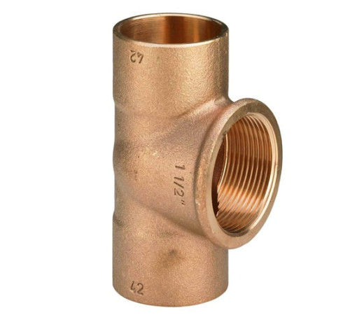 Медные резьбовые тройники в Новополоцке для трубопроводов