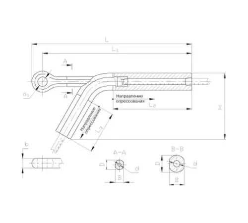 Натяжные прессуемые зажимы НАС в Новополоцке для ЛЭП