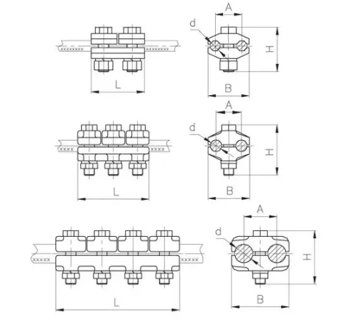 Плашечные зажимы типа ПА для ЛЭП в Новополоцке