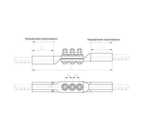 Переходные зажимы типа ПАС для ЛЭП в Новополоцке и Беларуси