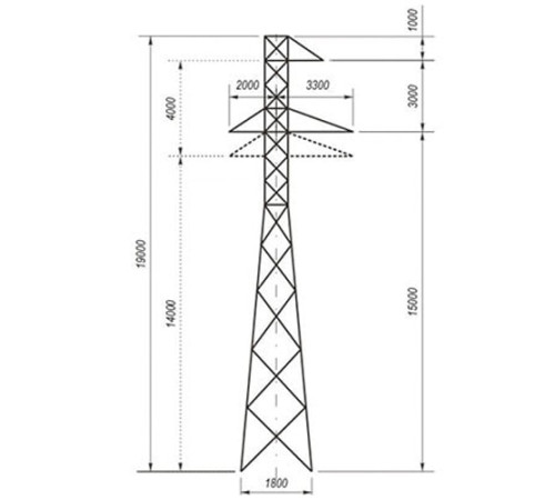 Переходные опоры ЛЭП в Новополоцке и Беларуси