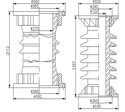 Покрышки для воздушных выключателей 150 кВ в Новополоцке