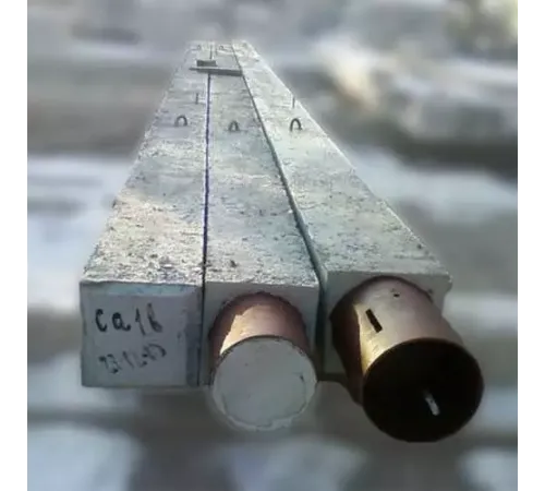 Сваи квадратного сечения с круглой полостью в Новополоцке