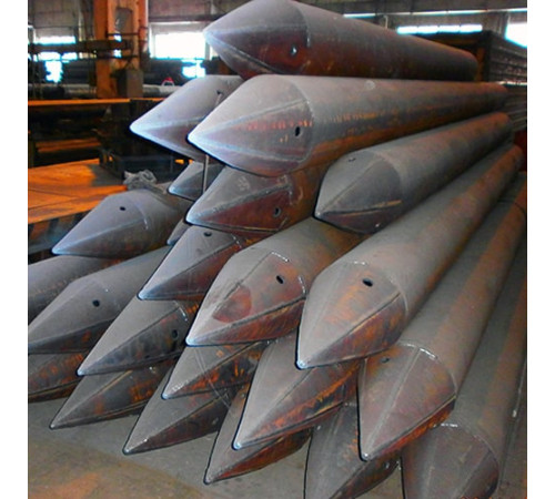 Конические стальные забивные сваи в Новополоцке и Беларуси