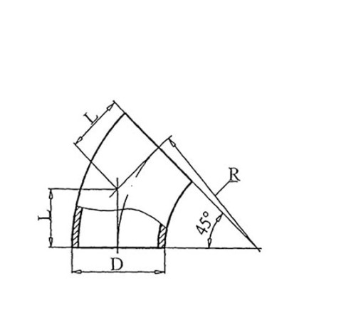 Теплоизоляционные отводы 45 градусов в Новополоцке
