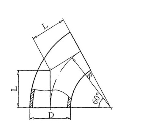 Теплоизоляционные отводы 60 градусов в Новополоцке