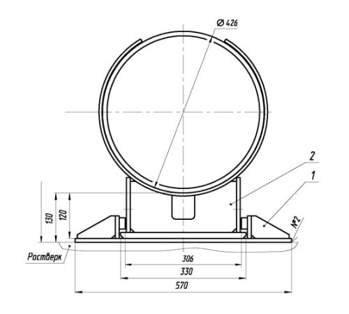 Опоры ТПР для трубопроводов в Новополоцке и Беларуси