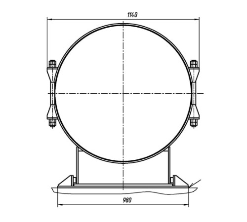 Опоры ТПР.14.05.00.000 в Новополоцке для трубопроводов