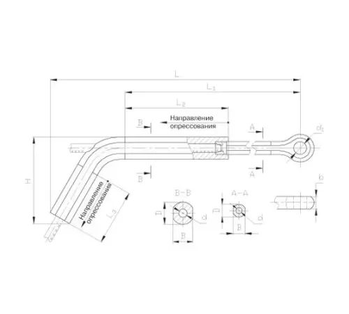 Натяжные прессуемые зажимы ТРАС в Новополоцке для ЛЭП