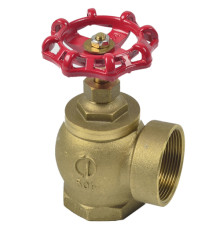Запорный пожарный латунный угловой вентиль
