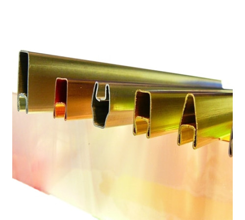 Декоративные латунные профили в Новополоцке для стекла