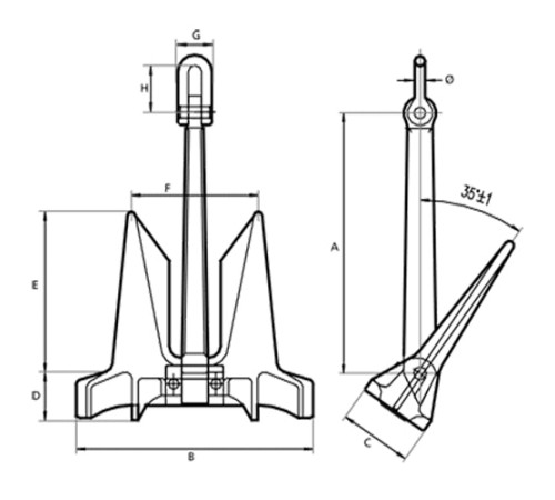 Якоря HHP для судостроения в Новополоцке
